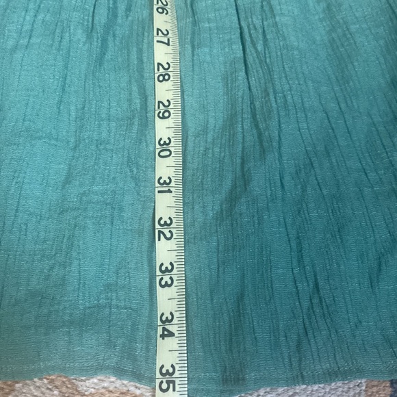 Boho flowy pale green embroidered dress. Never worn. Excellent condition. Sz Lg - Picture 5 of 6